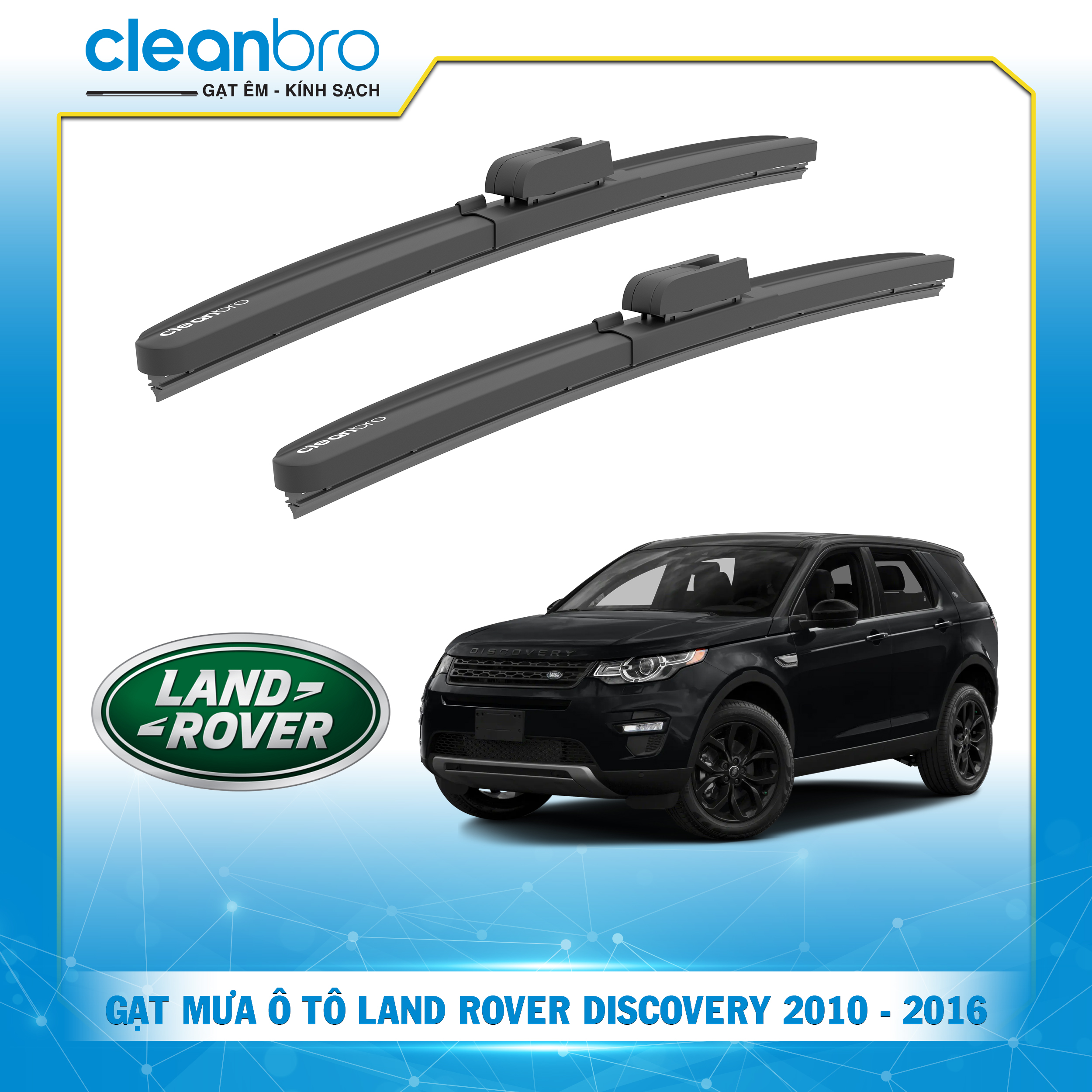 Gạt mưa ô tô hiệu ứng lá sen Land Rover Discovery [2010-2016]